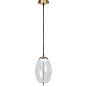Lampa sufitowa APP442 LED złota szklana