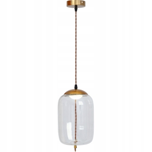 Lampa sufitowa APP444 LED złota szklana