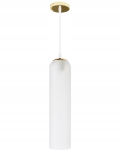 Lampa sufitowa APP665 złota mleczna tuba
