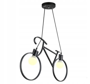 Lampa sufitowa APP216 czarna rower