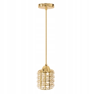 Lampa sufitowa APP724 złota kryształowa
