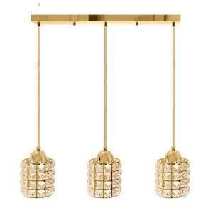 Lampa sufitowa APP725 złota kryształowa