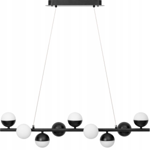 Lampa sufitowa APP400 LED czarna mleczne kule