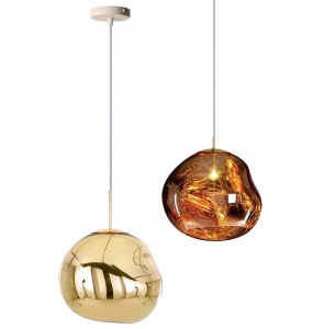 Lampa sufitowa APP331 LAWA złota lustrzana akryl