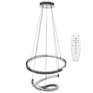 Lampa sufitowa APP773 LED RING 37-50 srebrna