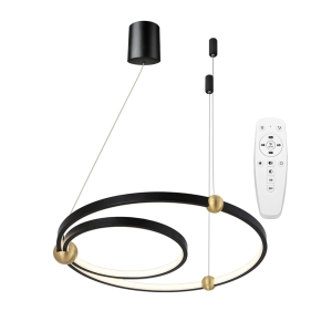 Lampa sufitowa APP692 LED RING 30-50 czarna