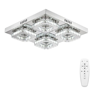 Lampa sufitowa APP401 LED plafon srebrny