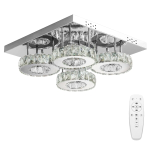 Lampa sufitowa APP402 LED plafon srebrny