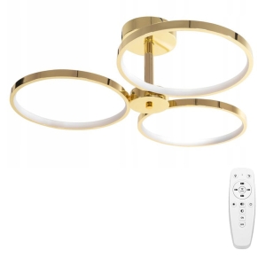 Lampa sufitowa APP993 LED RING złota