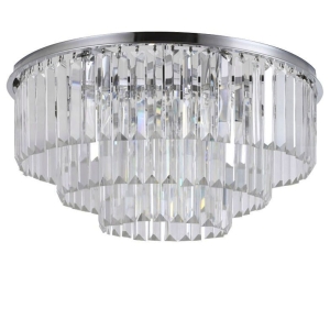 Lampa sufitowa APP780 plafon srebrny kryształowy