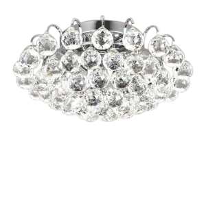 Lampa sufitowa APP783 plafon srebrny kryształowy