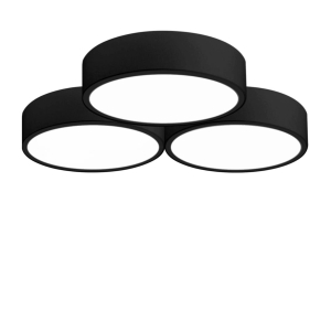 Lampa sufitowa APP878 plafon czarny potrójny