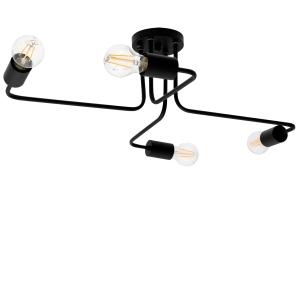 Lampa sufitowa APP013 AGARO czarna pająk