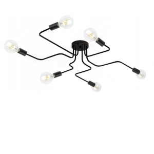 Lampa sufitowa APP014 AGARO czarna pająk