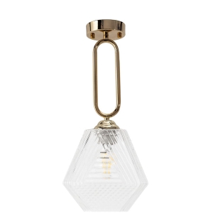 Lampa sufitowa APP1025 złota kryształowa