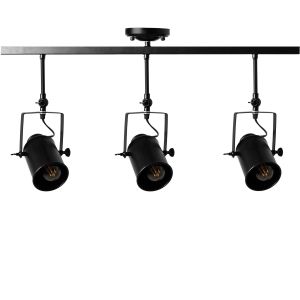 Lampa sufitowa APP487 czarny szyna reflektor 