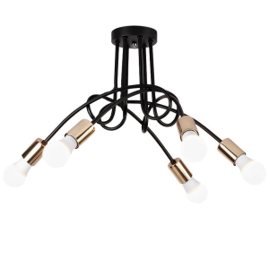 Lampa sufitowa APP518 PARADISE czarna złota