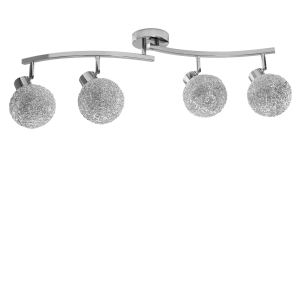 Lampa sufitowa APP673 plafon srebrny 