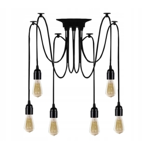 Lampa sufitowa  JDL-01 czarna pająk