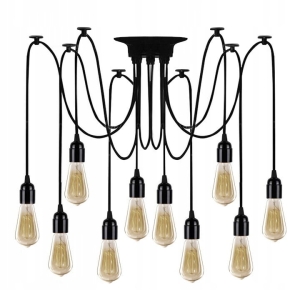 Lampa sufitowa JDL-03 czarna pająk