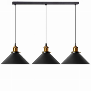 Lampa sufitowa APP017 PORTO czarna loft