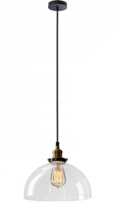 Lampa sufitowa APP046 VERTO C czarna szklana