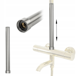 Adapter przedłużka nikiel mat do zestawu prysznicowego