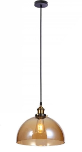 Lampa sufitowa APP047 VERTO C czarna dymione szkło