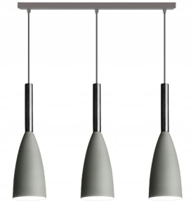 Lampa sufitowa APP154 LETIZ SET szara metal + drewno