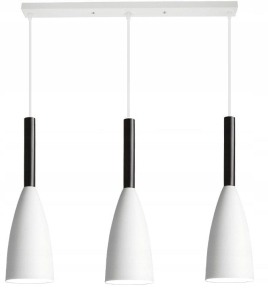 Lampa sufitowa APP155 LETIZ SET biała metal + drewno