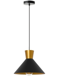 Lampa sufitowa APP163 ARCOT czarna złota metal