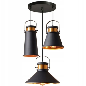 Lampa sufitowa APP177 ASTI SET czarna złota