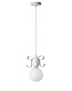 Lampa sufitowa APP187 NARNI biała wstążka