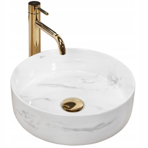 Umywalka SAMI NATURE MARBLE nablatowa Rea