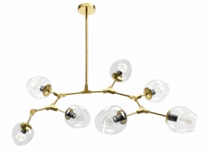 Lampa sufitowa APP507 złota szklana