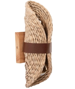 Kinkiet APP1502 lampa ścienna bambusowa boho pleciona