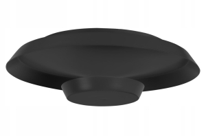 Lampa APP1461 czarna sufitowa LED plafon okrągła 40 cm