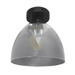 Lampa APP1303 czarna szklana sufitowa plafon
