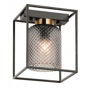 Lampa APP1264 czarno złota sufitowa plafon kryształowy