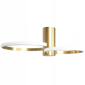 Lampa APP1402 LED złota sufitowa plafon ring