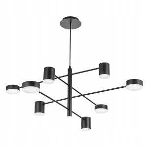 Lampa sufitowa żyrandol APP598 metal czarna LED 8