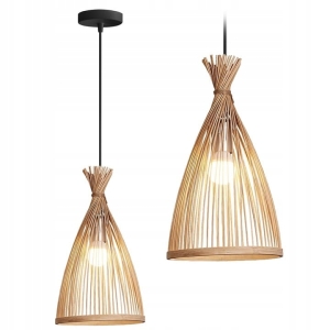 Lampa APP1185 naturalna pleciona bambusowa boho