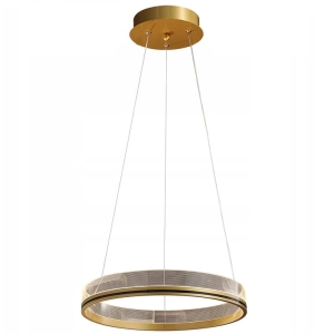 Lampa APP1189 złota 40 sufitowa LED żyrandol