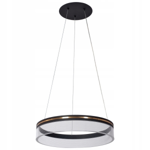 Lampa APP1191 czarna 40 sufitowa LED żyrandol