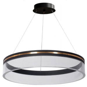 Lampa APP1192 czarna 60 sufitowa LED żyrandol