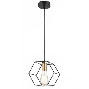 Lampa APP1131 czarna złota sufitowa plaster loft