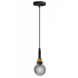 Lampa APP1124 czarna sufitowa szklane żarówki
