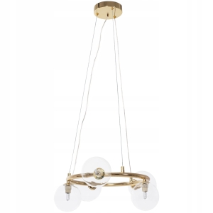 Lampa APP1158 złota sufitowa żyrandol szklane kule