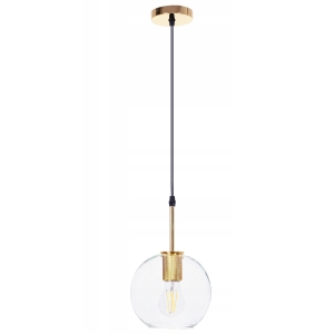 Lampa APP1177 złota sufitowa szklany klosz kula