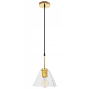 Lampa APP1179 złota sufitowa szklany klosz